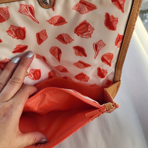 Vera Bradley Coral and Blue Clutch - Picture 6 of 11